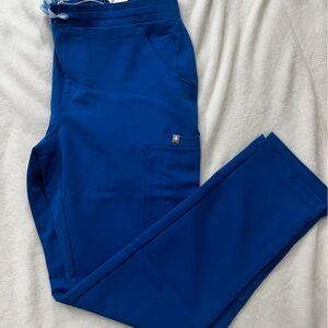Figs Yola Skinny Scrub Pants Royal Blue